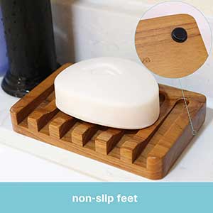 HTB Soap Dish With Slanted Waterfall Design